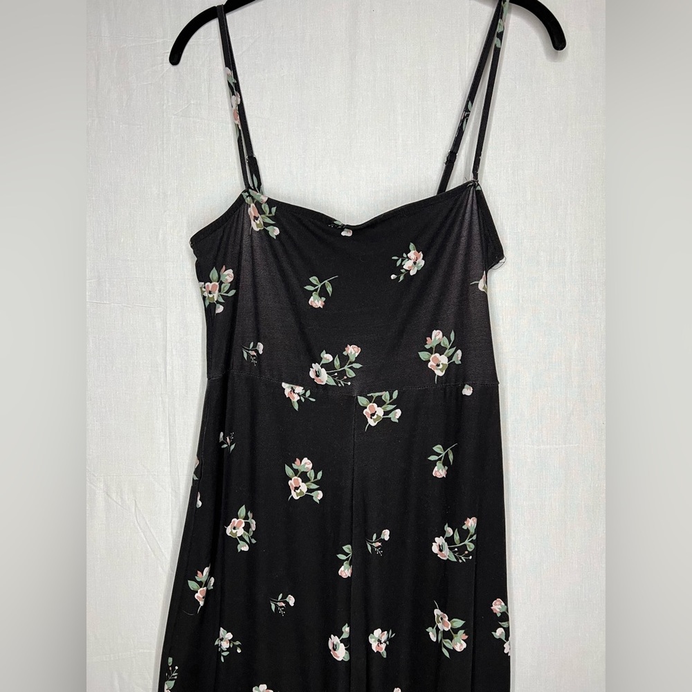 Black Floral Jumpsuit